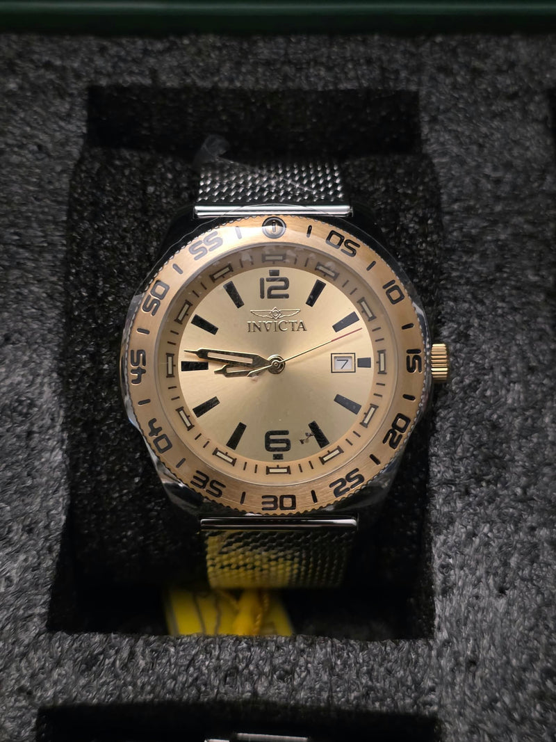 Invicta Sport Automatic 100M - Gold Mesh